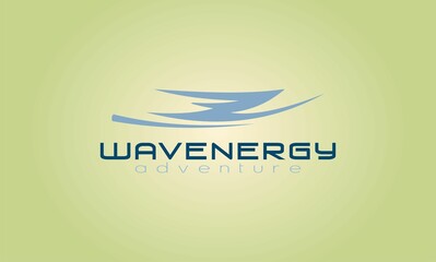wave abstract concept design logo