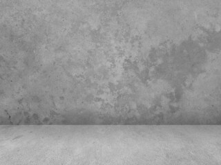 Concrete wall background for displaying products in 3d.