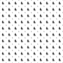 Square seamless background pattern from black woman with child symbols are different sizes and opacity. The pattern is evenly filled. Vector illustration on white background
