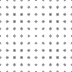 Square seamless background pattern from geometric shapes. The pattern is evenly filled with big black spider web symbols. Vector illustration on white background