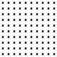 Square seamless background pattern from black turtle symbols are different sizes and opacity. The pattern is evenly filled. Vector illustration on white background