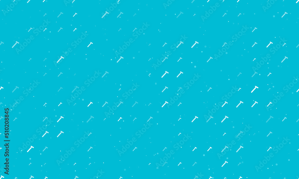 Poster seamless background pattern of evenly spaced white mens razor symbols of different sizes and opacity
