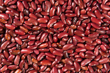  close up raw red kidney beans texture background