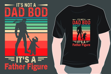 Fathers day dad  T-shirt design retro vintage typography and lettering art illustration graphic Premium Vector
