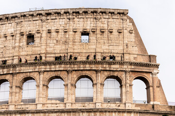 Obraz premium Colosseum goes through reconstruction