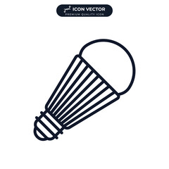 light bulb icon symbol template for graphic and web design collection logo vector illustration