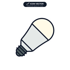 light bulb icon symbol template for graphic and web design collection logo vector illustration