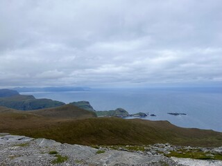 Vestkapp Norways westernmost point Mountain plateau Stadlandet Norway