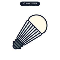 light bulb icon symbol template for graphic and web design collection logo vector illustration