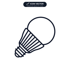 light bulb icon symbol template for graphic and web design collection logo vector illustration