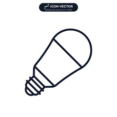 light bulb icon symbol template for graphic and web design collection logo vector illustration