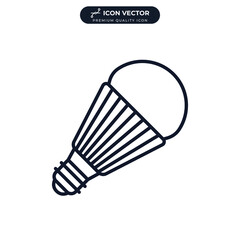 light bulb icon symbol template for graphic and web design collection logo vector illustration