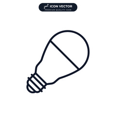 light bulb icon symbol template for graphic and web design collection logo vector illustration