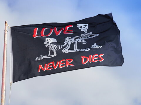 Flagge Love never  dies