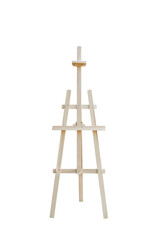 Canvas Painting stand wooden easel Art supply isolated, Mock up