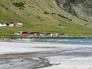 Ervika Beach Area Stadtlandet Norway Summer Holiday