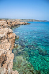 Rajska turkusowa woda lazurowa