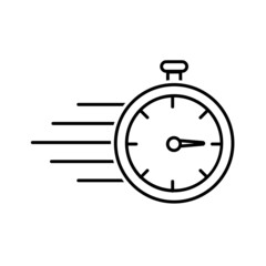 Black line icon for Speed