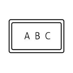 Fototapeta premium Black line icon for Board