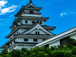 唐津城 城 空 青空 お城 佐賀県 日本 九州