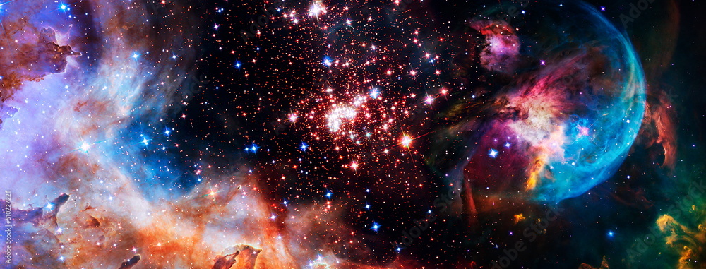 Canvas Prints high quality space background. explosion supernova. bright star nebula. distant galaxy. abstract ima