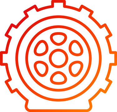 recommend clip art: Flat Tire Icon Style