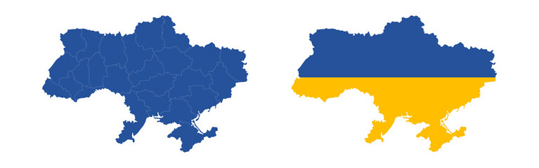 Obraz premium Ukraine map icon