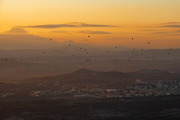 Goreme, Cappadocia, Turkey - Hot Air Balloons at sunrise (II)