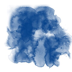 Abstract Watercolor Smokey Background Blue