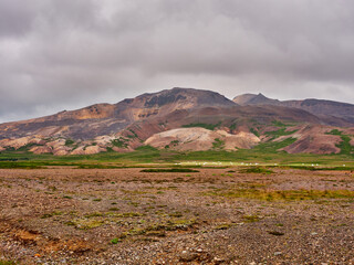 Paisajes verdes de Islandia del norte