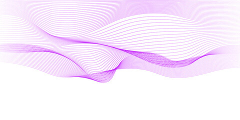 Purple line wave and white abstract background