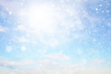 abstract snow background sky snowflakes gradient