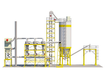 multi cyclones factory © petrovk