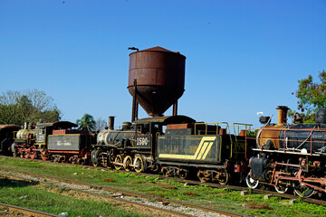 old trains in trinidas on cuba