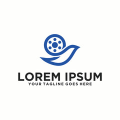 Bird with movie production logo