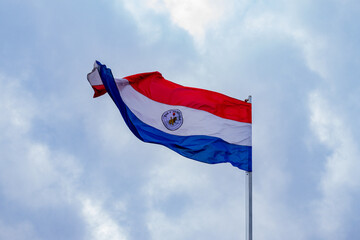Bandera de Paraguay - obrazy, fototapety, plakaty