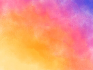 Fototapeta na wymiar Rainbow watercolor gradient background
