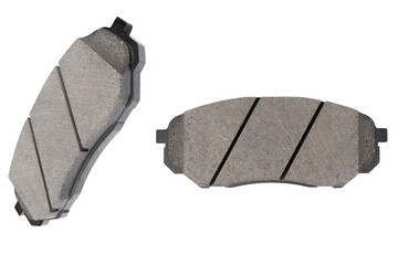 Brake pads isolated on white background. Auto parts. Brake pads isolated on white. Braking pads....
