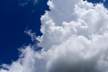 Naklejka na ściany i meble Clouds in the sky during the rainy season