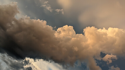 Sky at evening in Tbilisi Georgia 11.06.2022