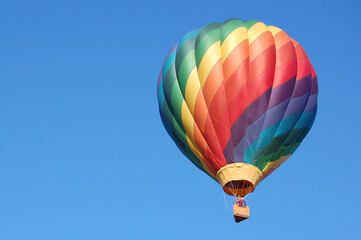 Vivid and Colorful Hot Air Balloon