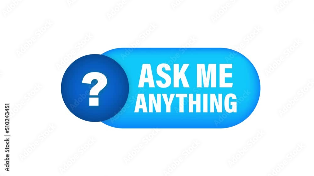 Poster frequently asked questions faq banner. speech bubble with text faq. motion graphics . 4k