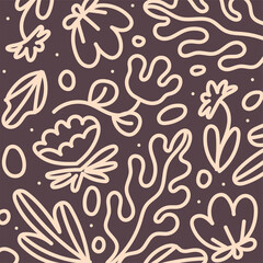 Hand drawn shapes vector illustrations.