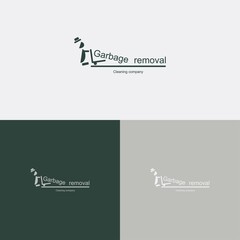 Logo for a garbage disposal company. cleaning company