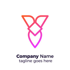 unique simple logo vector illustration template