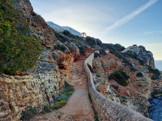 cliff walk at mallorca, spain