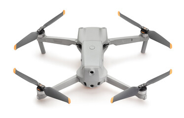 drone path isolated on white