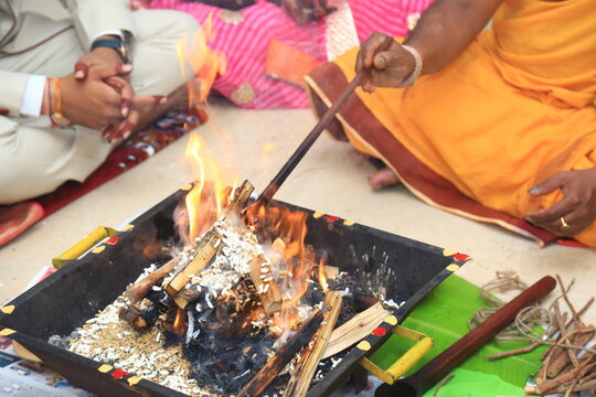 Graha Pravesh. Graha Pravesh is a Hindu ceremony performed on the occasion of an individual's first time entering their new home. Hindu Hawan pooja Rituals.  Hawan Ahuti and preparation. 