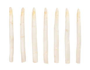 white asparagus path isolated on white