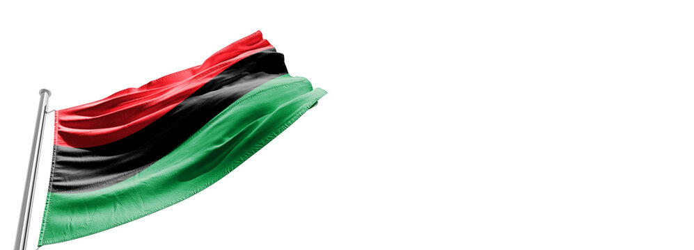 juneteenth Symbolic  Behind the Pan-African Flag African American flag typically referred to as the RBG flag. Red representing the blood of African Americans, black representing the skin of African 